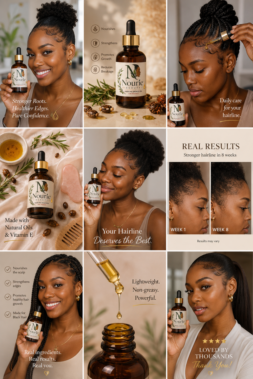 Nourie Beauty Hairline Growth Oil